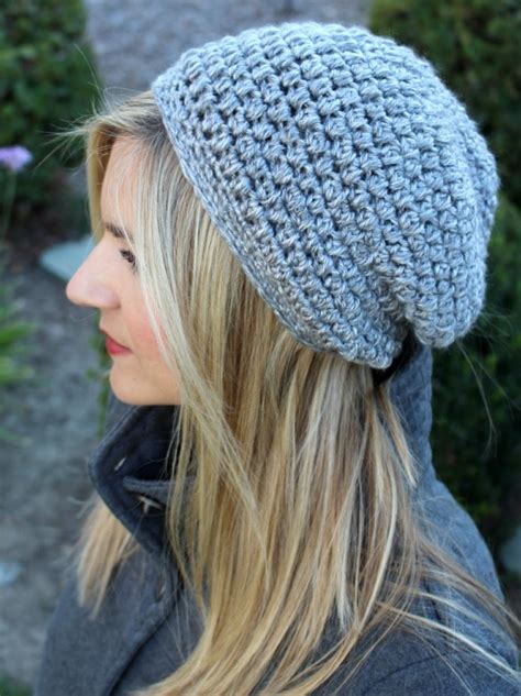 Hipster Slouchy Beanie Crochet Pattern Free