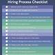 Hiring Process Checklist Template