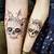 His And Hers Skull Tattoos