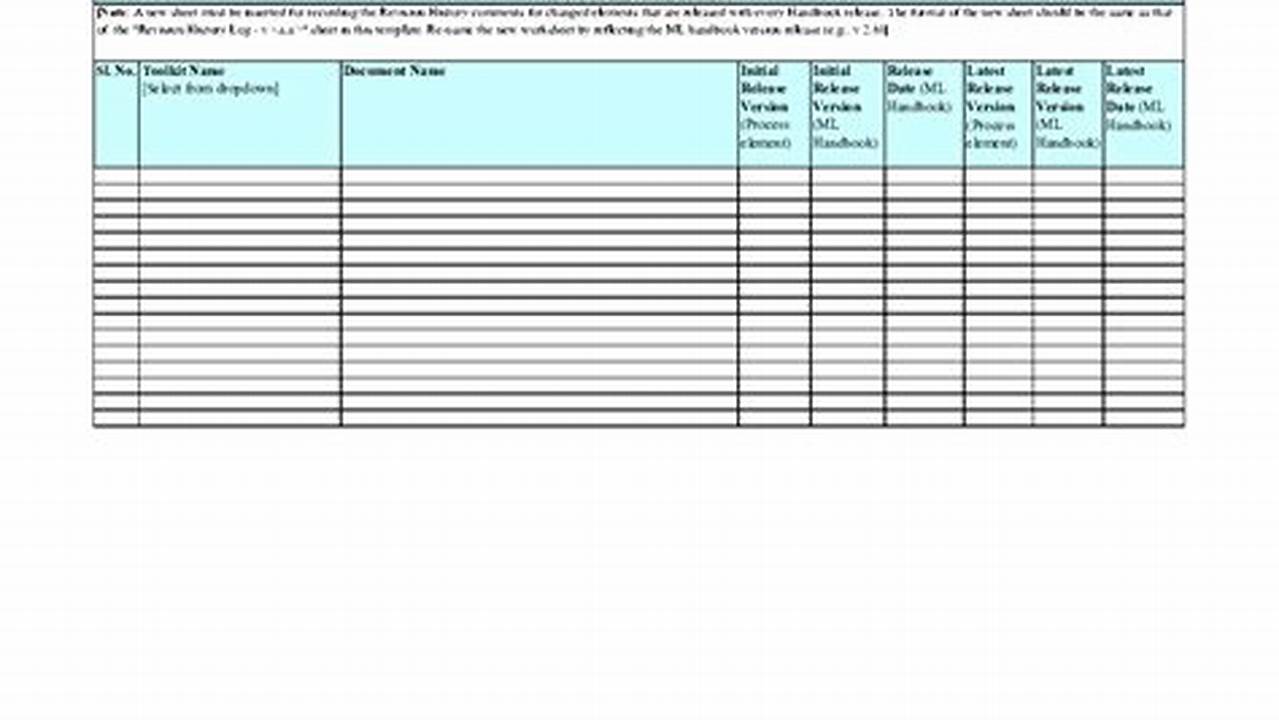 Historical Record, Excel Templates