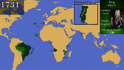 MAP Portugal On The World Map