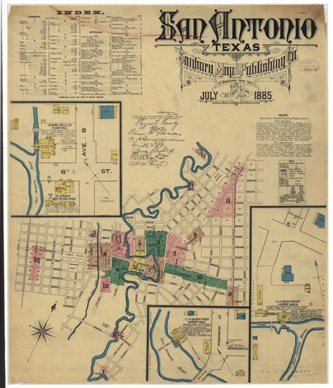 A Map of San Antonio, Texas
