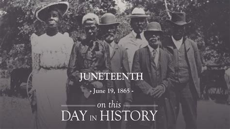 History Of Juneteenth Youtube
