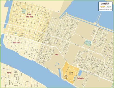 MAP 9th Ward New Orleans Map