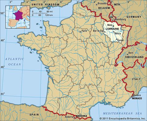 MAP Alsace Lorraine On A Map