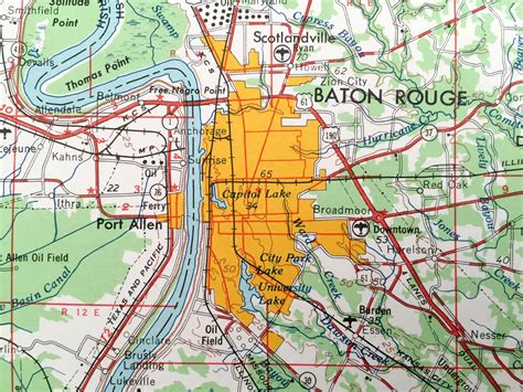 MAP Baton Rouge Louisiana