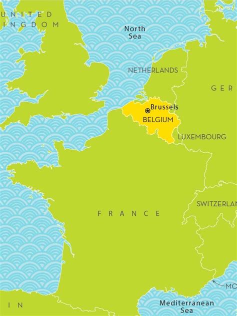 Belgium on European Map