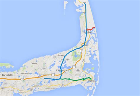 MAP Bike Trails Cape Cod Map
