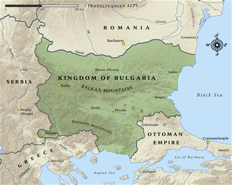 MAP Bulgaria On The World Map