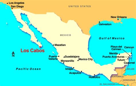 A map of Cabo Mexico
