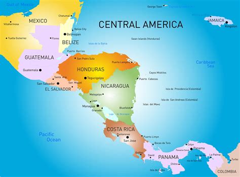 History of MAP Costa Rica Map Of Central America Image