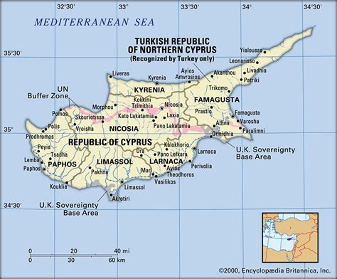 MAP Cyprus In The World Map