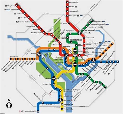 DC metro map