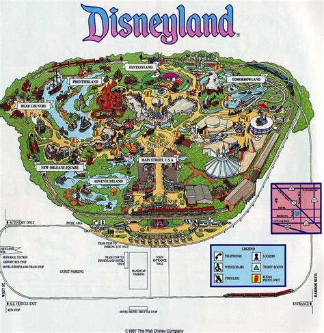 Map of Disneyland California