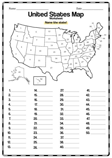 History of MAP Fill In The Map USA