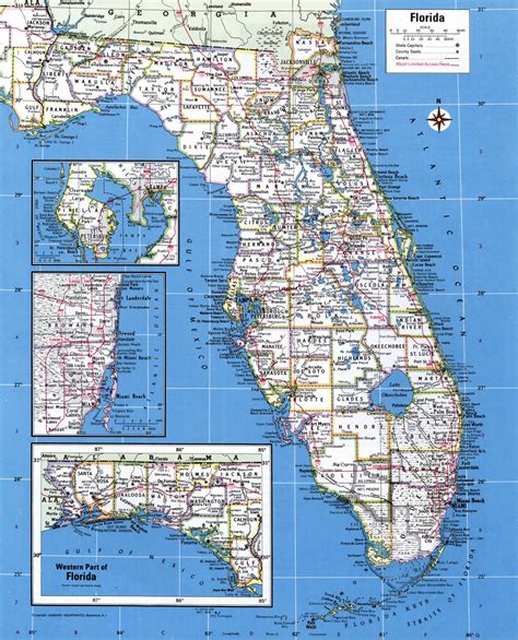 Florida Map With Major Cities