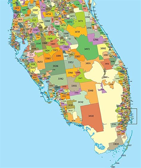 Florida Map with Zip Codes