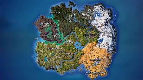 A glimpse of the Fortnite Map Chapter 2 Season 5