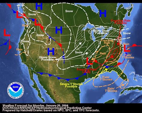 History of MAP Fronts On A Weather Map