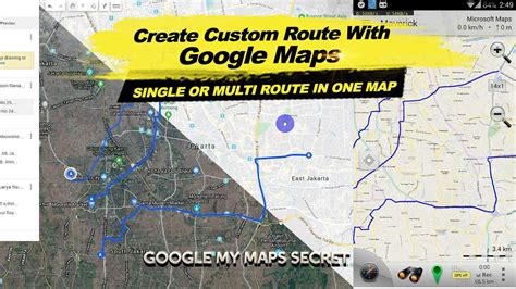 Google Maps history and route creation