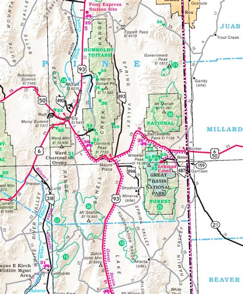 Great Basin National Park Map