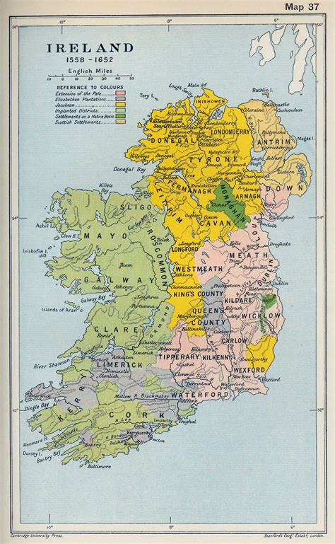 Map of Ireland on Map of Europe