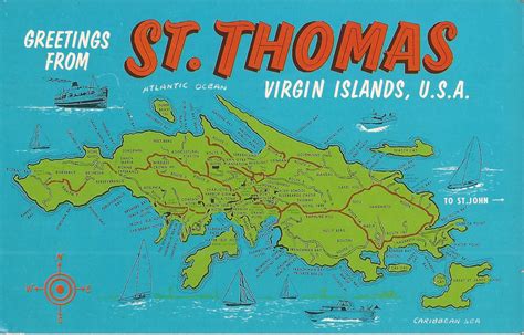 MAP Island Of St Thomas Map History