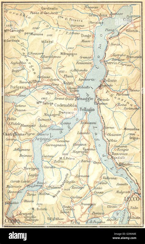 Map of Lake Como