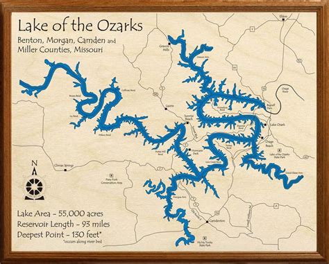 MAP Lake Ozarks Mile Marker Map