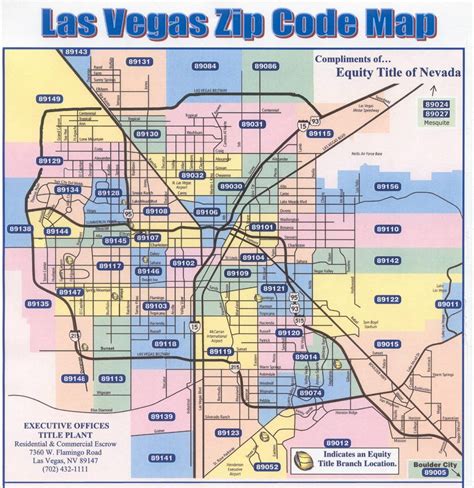 MAP Las Vegas Zip Code Map