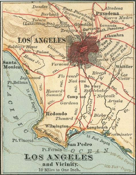 Map of Los Angeles California