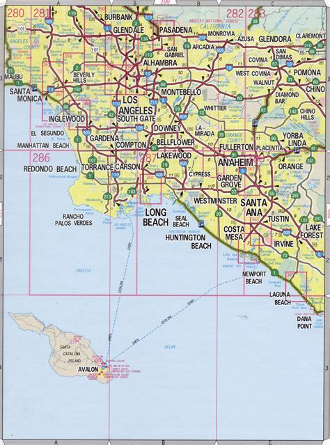 Los Angeles County Map Of Cities