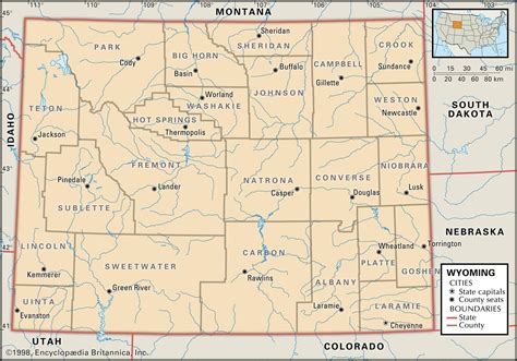 Map of Absaroka County Wyoming