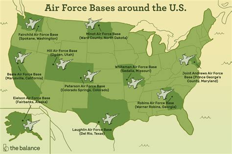 Aerial view of Air Force bases