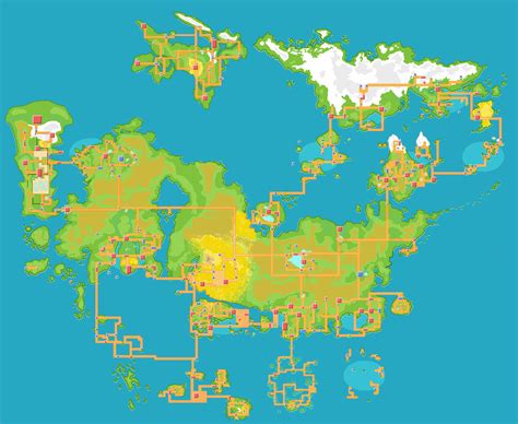Map Of All Pokémon Regions