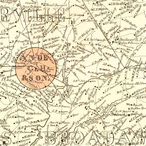 Map Of Anderson South Carolina