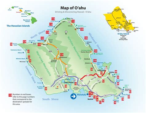 Map of Oahu Attractions