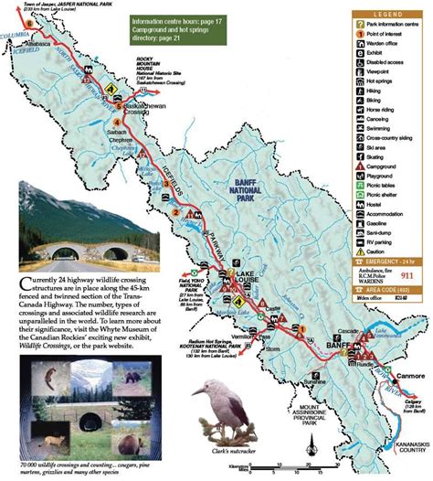 MAP Map Of Banff National Park