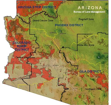 Blm Land In Arizona Map