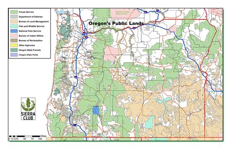 Map of BLM Land in Oregon