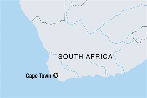 MAP Map Of Cape Town South Africa