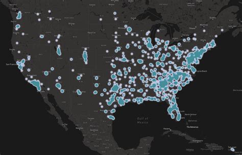 MAP Map Of Chick Fil A Locations