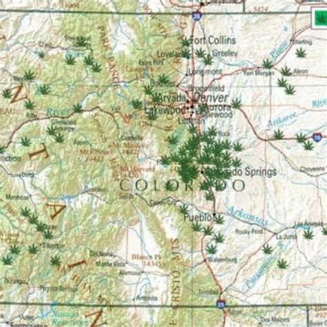 MAP Map Of Dispensaries In Colorado