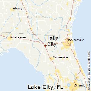 MAP Map Of Florida Lake City