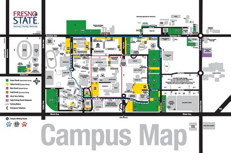 Map of Fresno State Campus