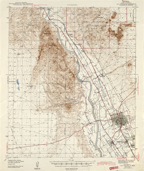 Map of Las Cruces, NM