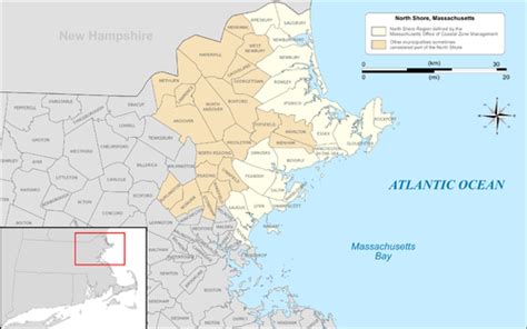 Map Of Massachusetts North Shore