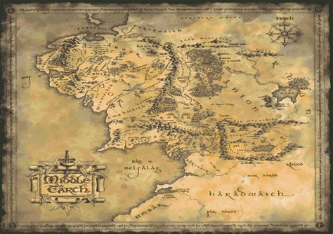 A map of Middle Earth