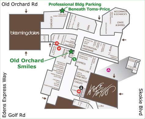 Historic Map of Old Orchard Mall