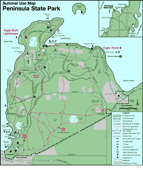 Map Of Peninsula State Park